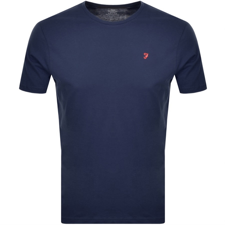 Alternative Image for ProductFarah Vintage Lounge T Shirts 2 Pack Navy2